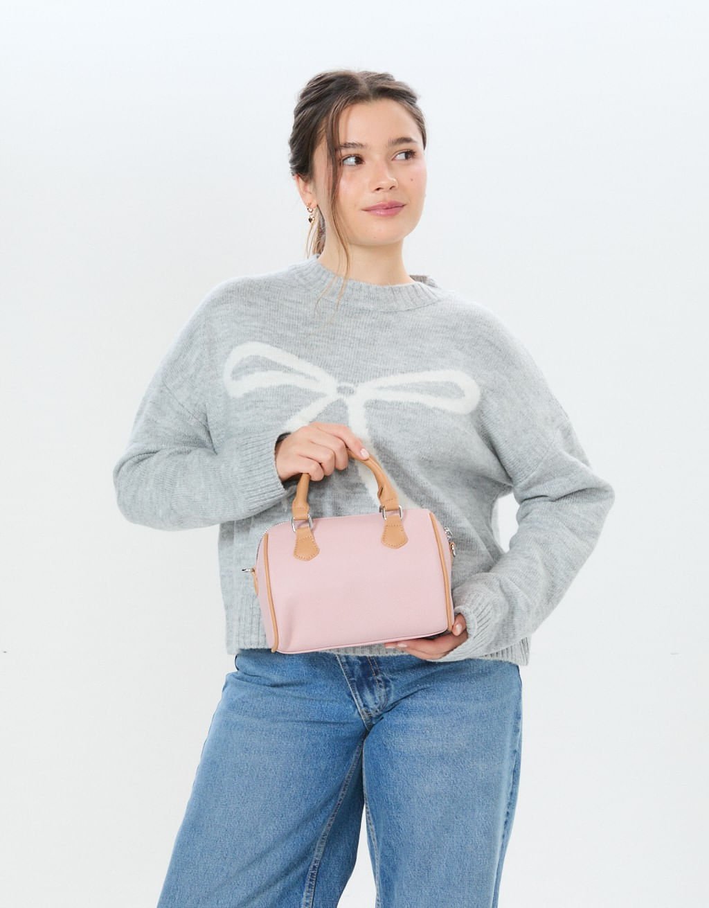 Bolsa Carteira Bowling Corino Girly Coffee Rosa 2