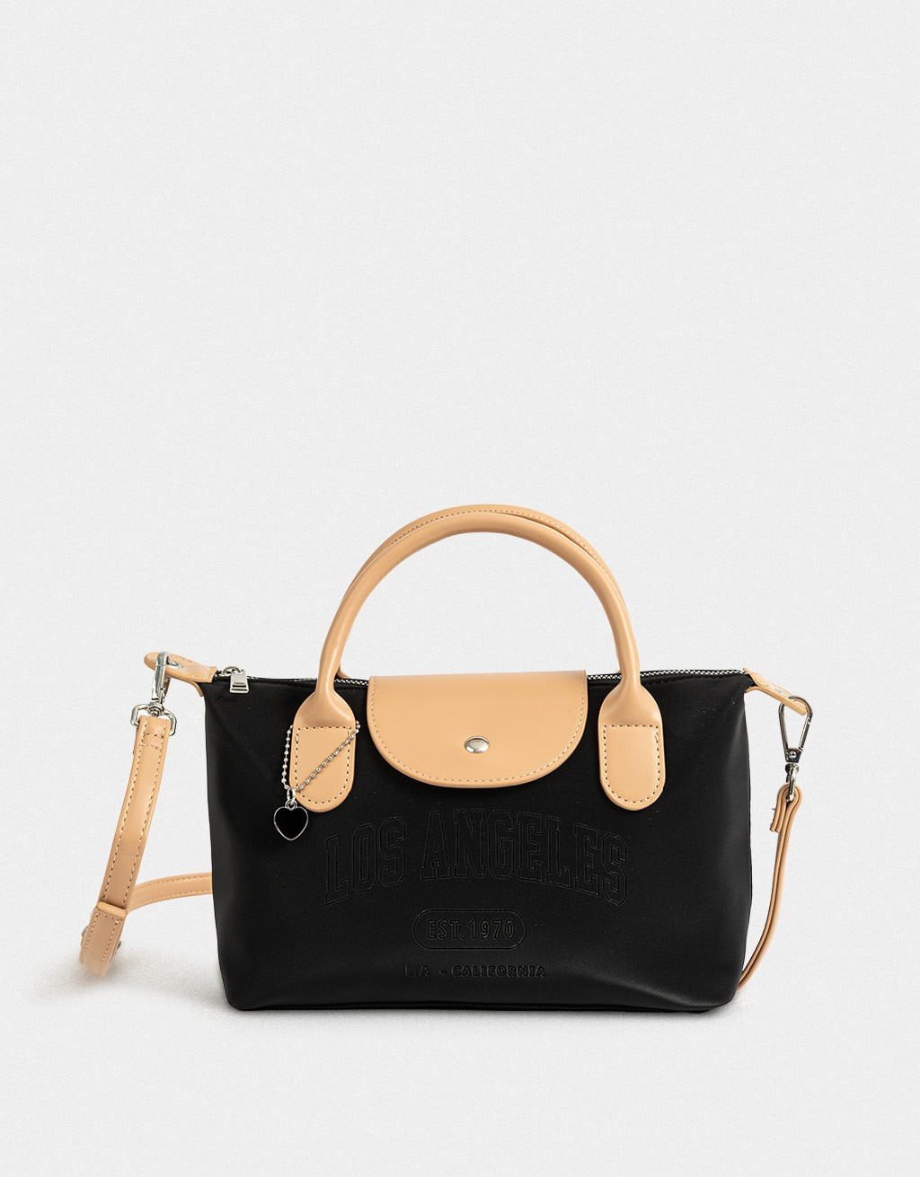 Bolsa Corino City Sport Core Preto/Bege 1