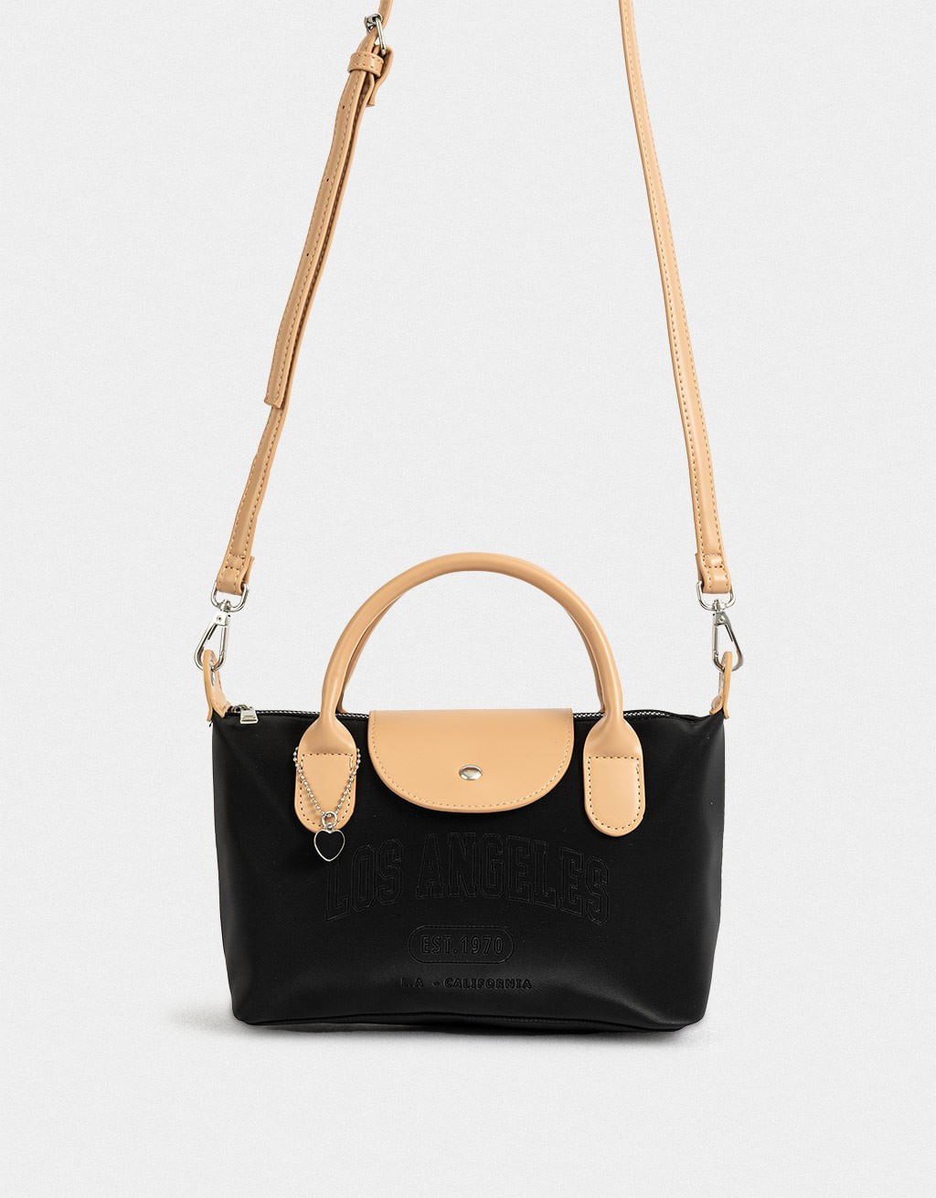 Bolsa Corino City Sport Core Preto/Bege 2