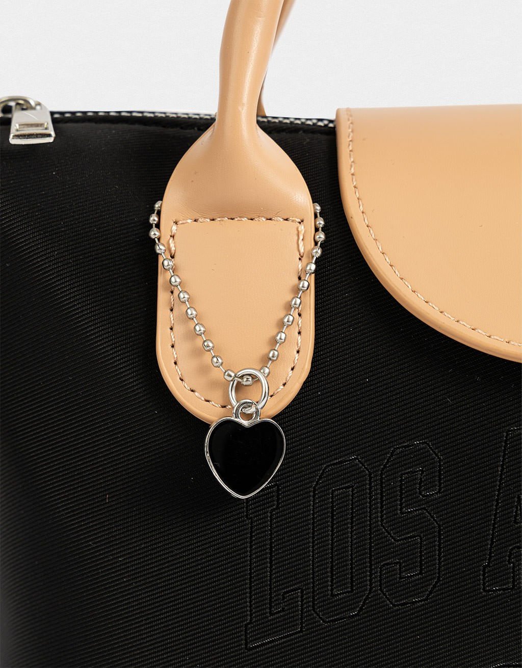 Bolsa Corino City Sport Core Preto/Bege 4