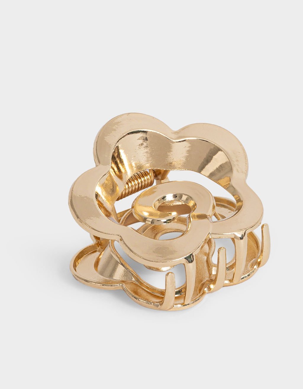Piranha em Metal de Flor Dourado 2