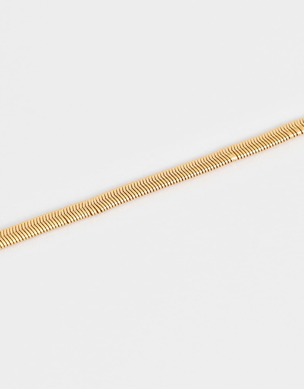 Pulseira Flexível Folheada Ouro Snake Chain Dourado 2