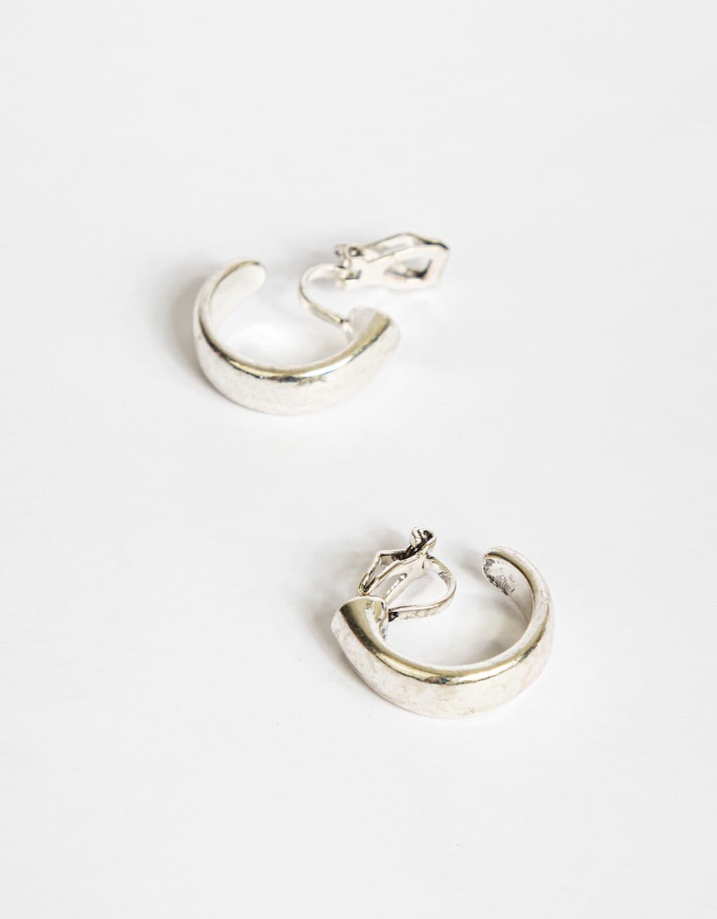 Argolas Clip Folheadas a Prata Essential Prata 2