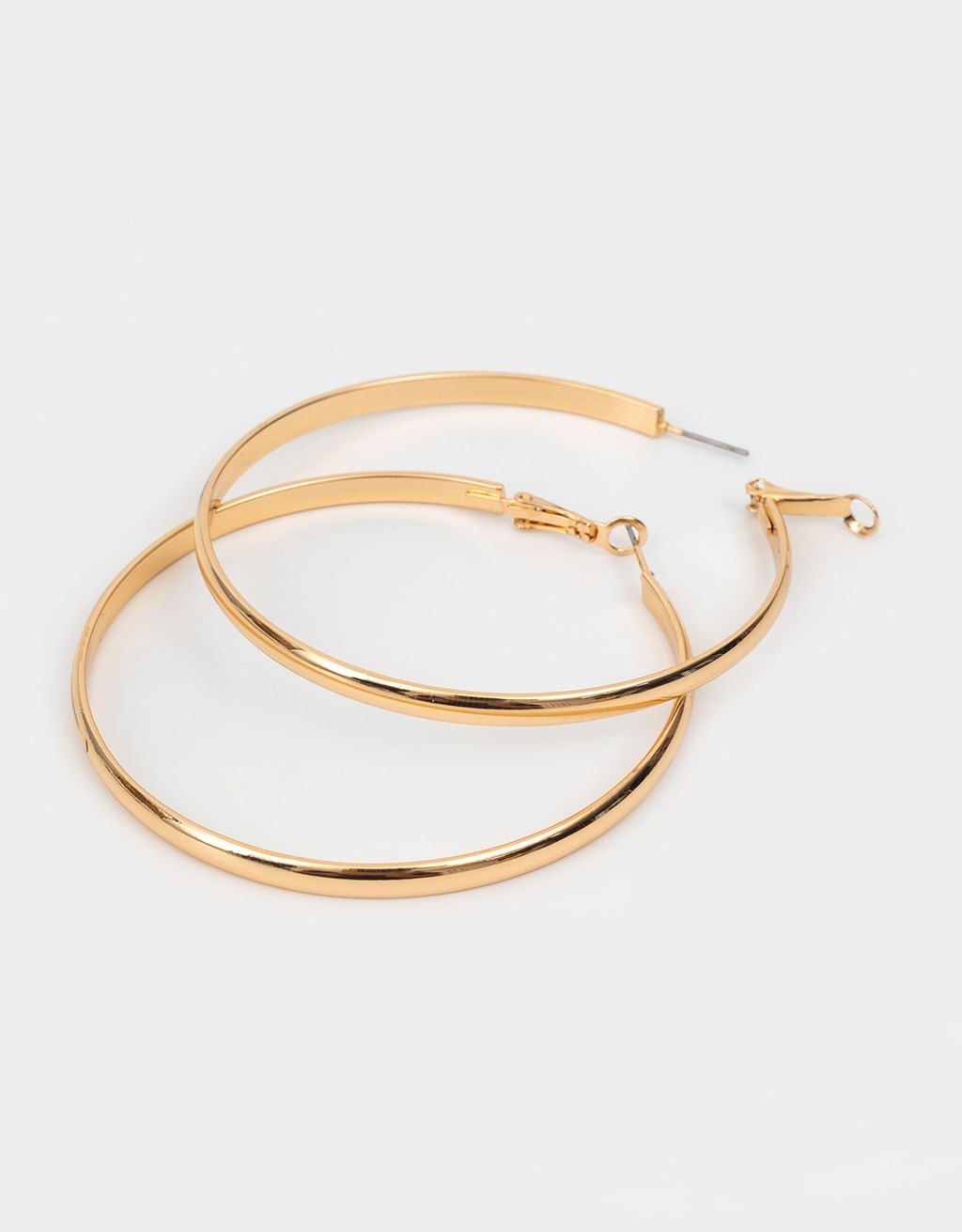 Argolas Grossas Douradas Essential Dourado 2