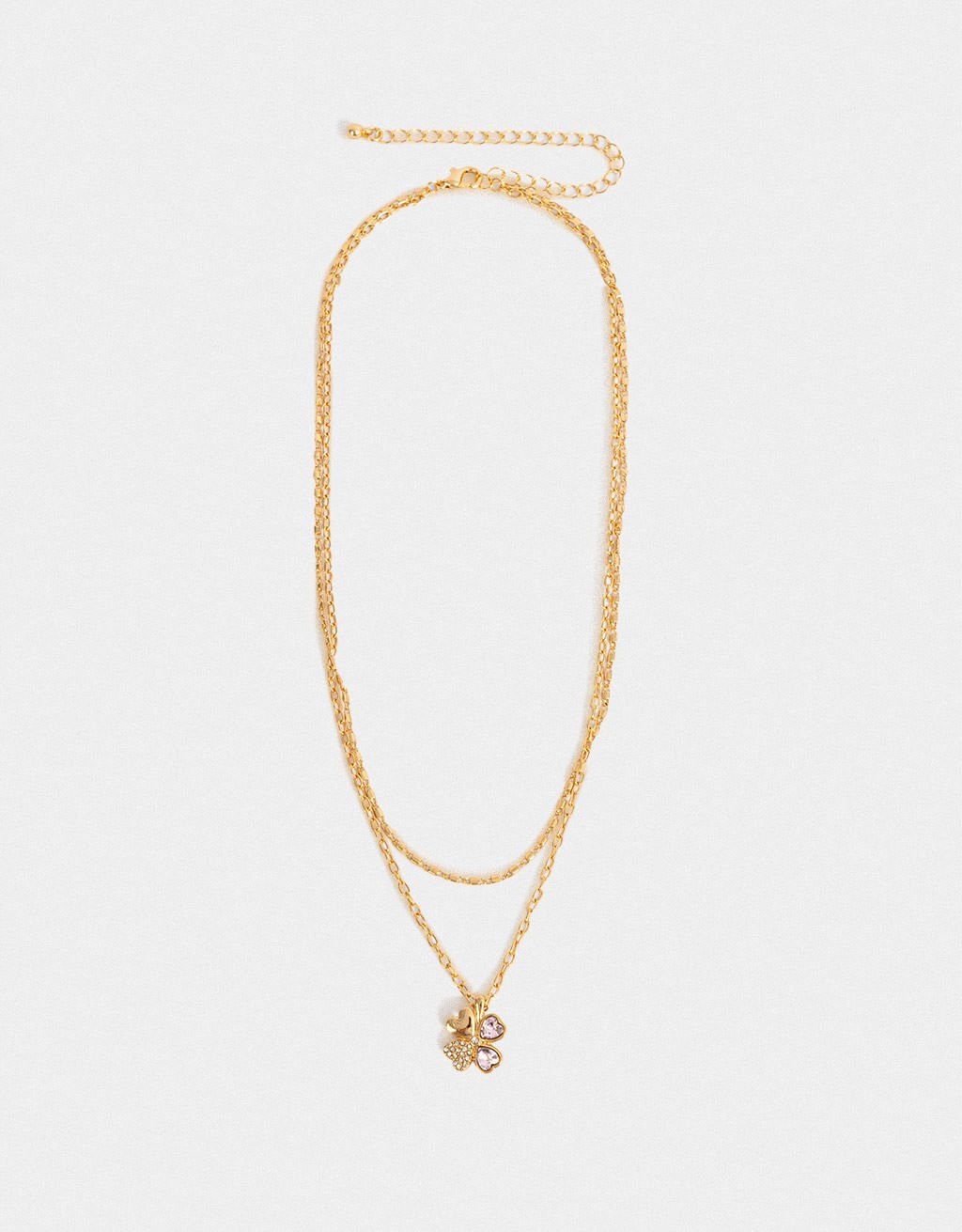 Colar Curto Folheado Ouro Feeling Lucky Dourado 2