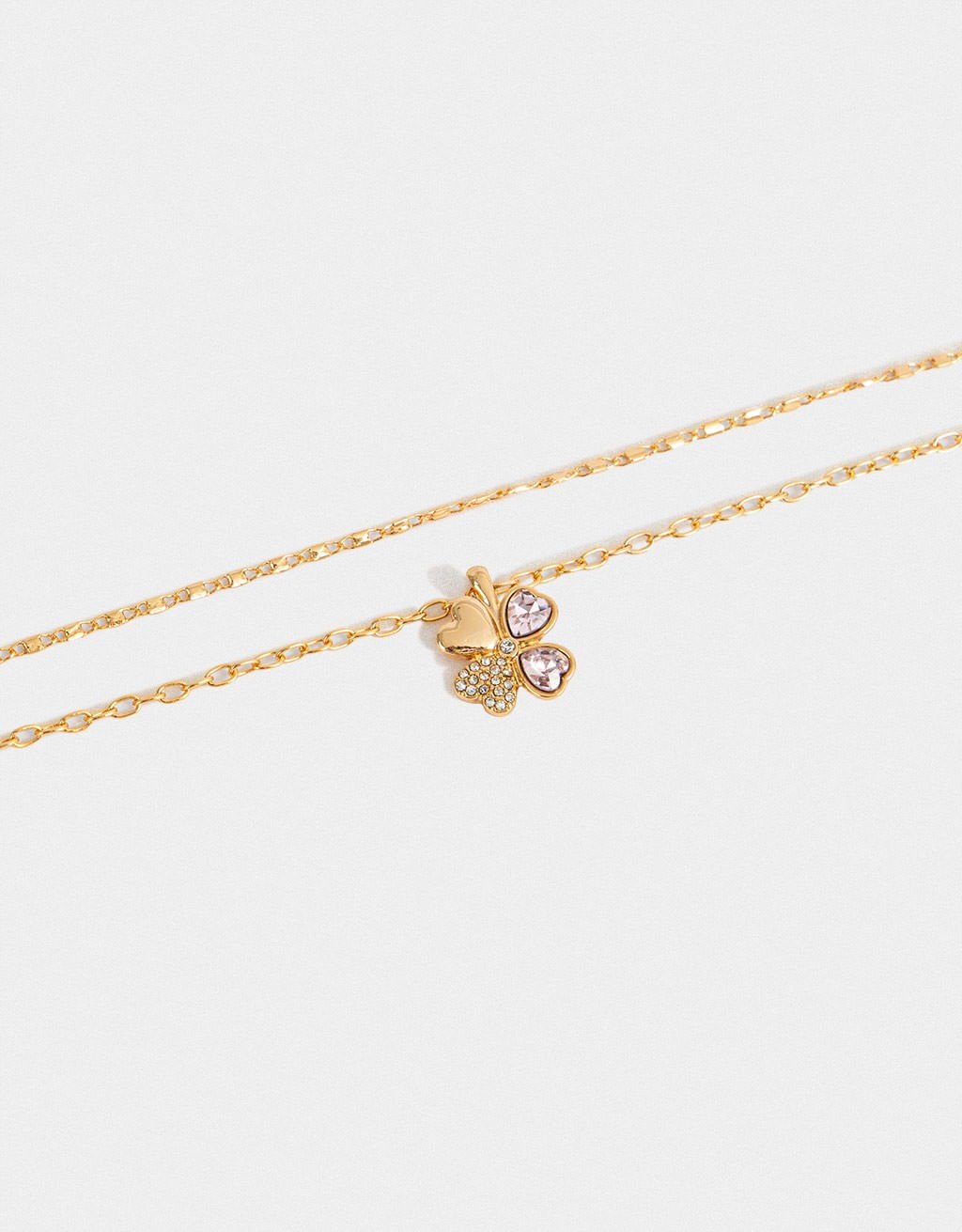 Colar Curto Folheado Ouro Feeling Lucky Dourado 4