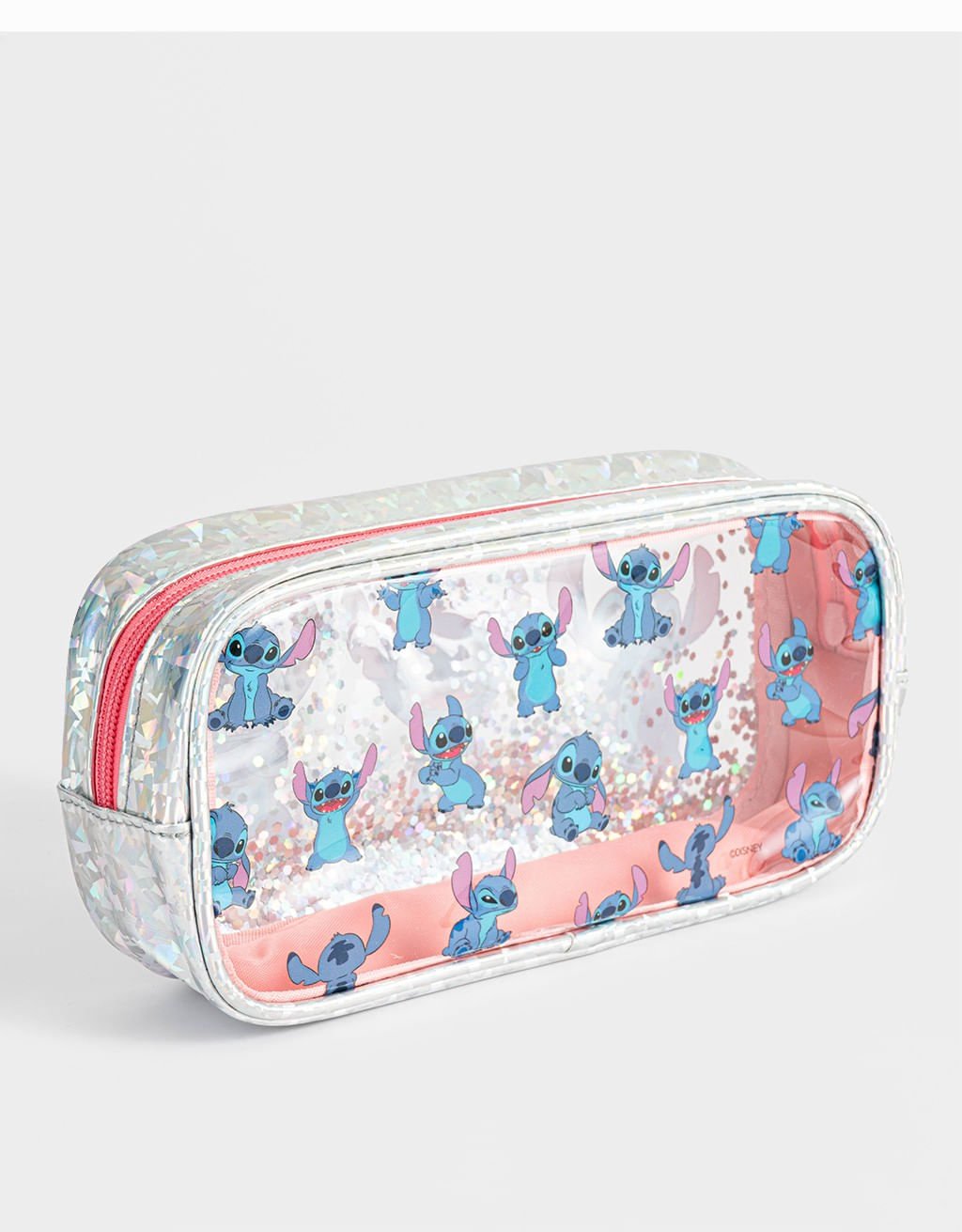 Estojo Holográfico Stitch Branco 4