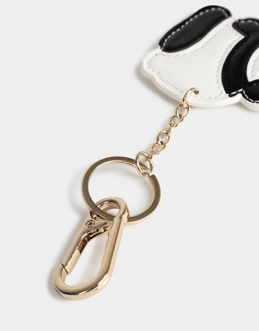 Chaveiro Charms Panda Boho Branco/Preto 3