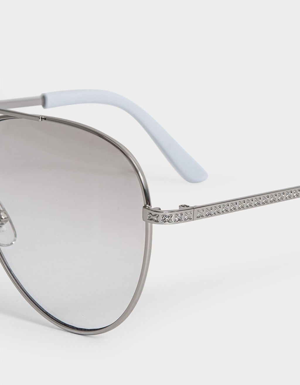Óculos de Sol Aviador Degradê Classic Prata 4