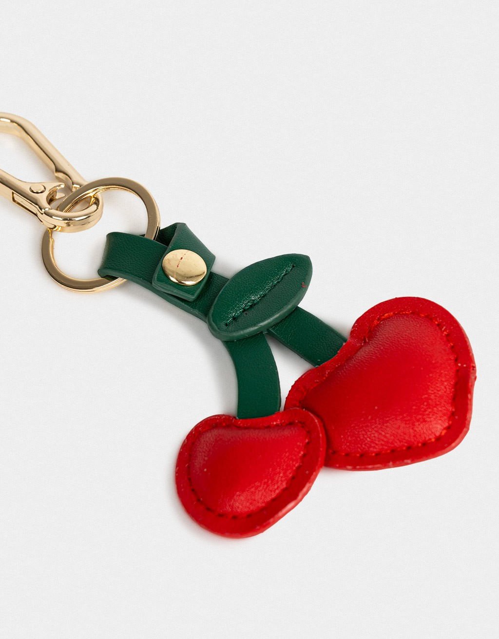 Chaveiro Charms Cereja Boho Vermelho/Verde 2