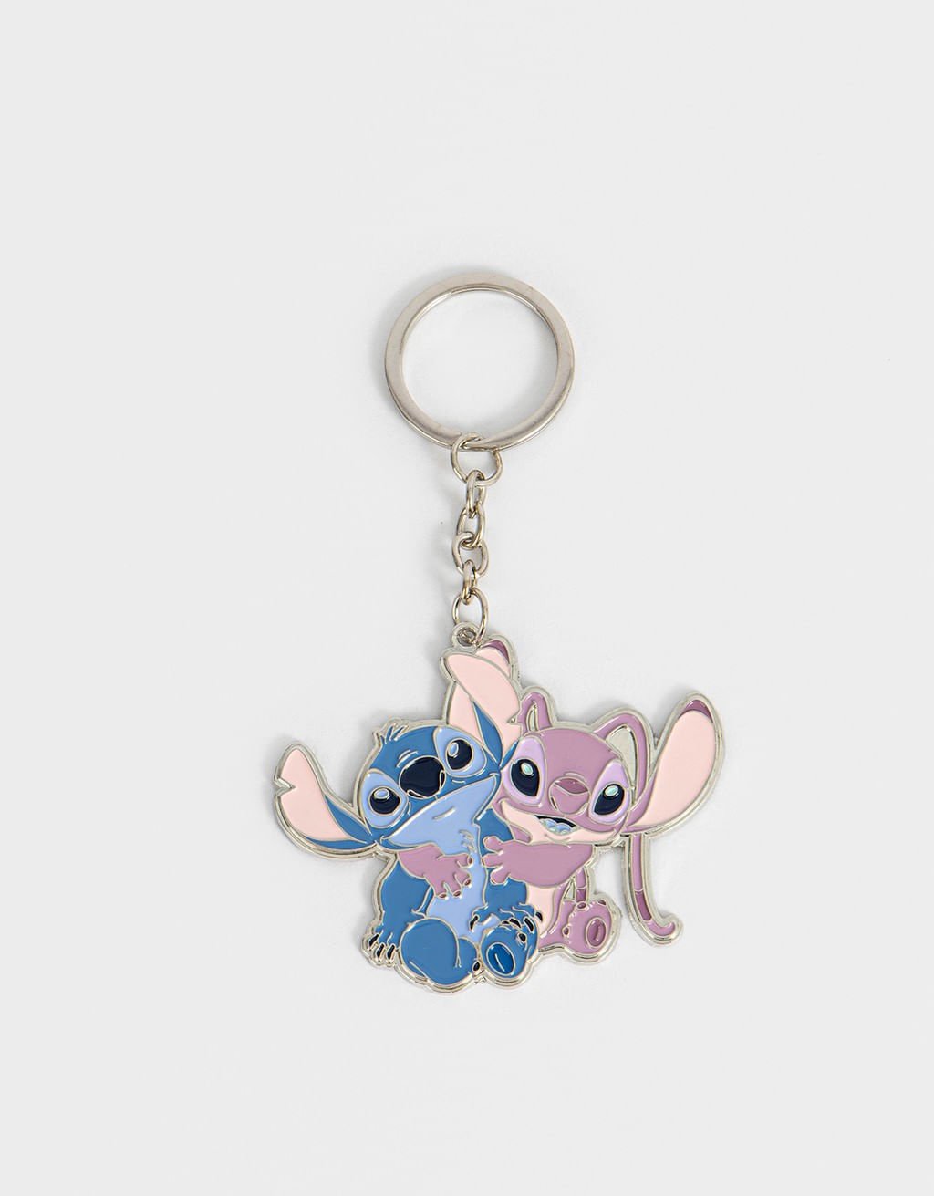 Chaveiro Metálico Stitch & Angel