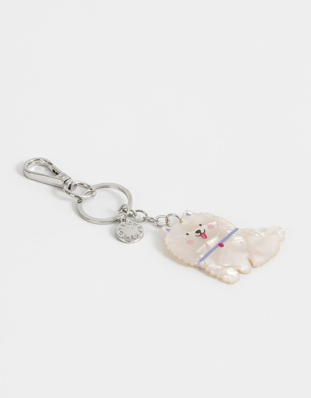 Chaveiro Resina Doguinho Travel Journey Branco 2