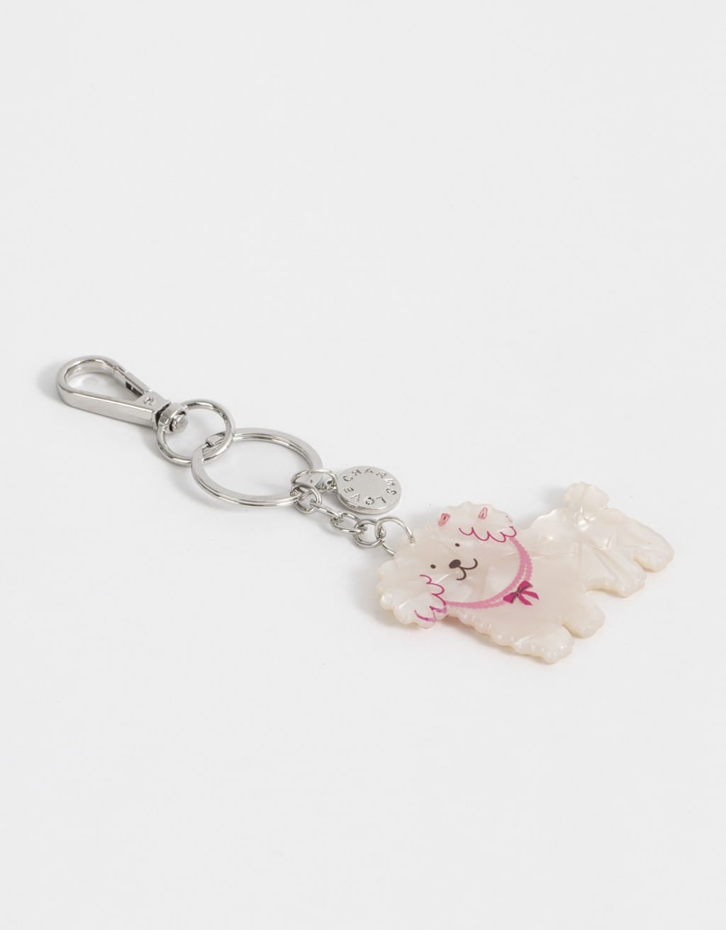 Chaveiro Resina Doguinho Travel Journey Branco 2