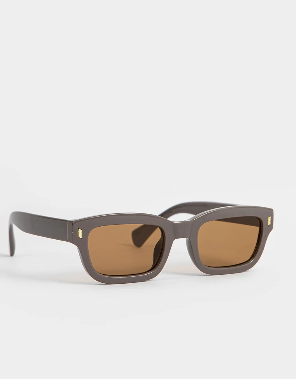 Óculos de Sol Retangular Âmbar Classic Marrom 3