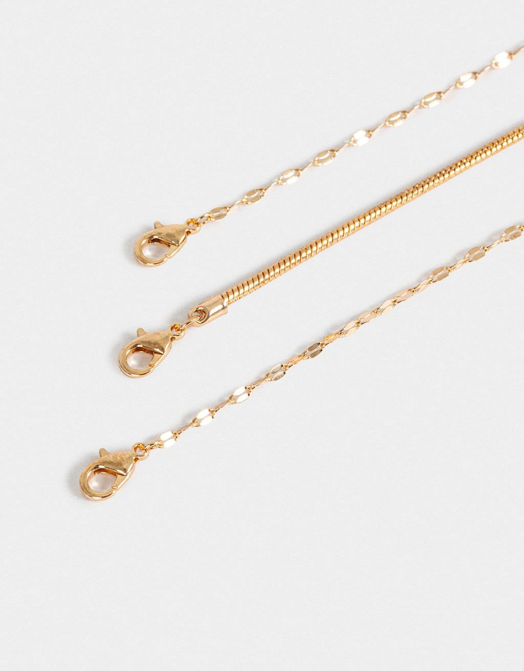 Kit 03 Pulseiras Flexíveis Charms Natal Dourado 5