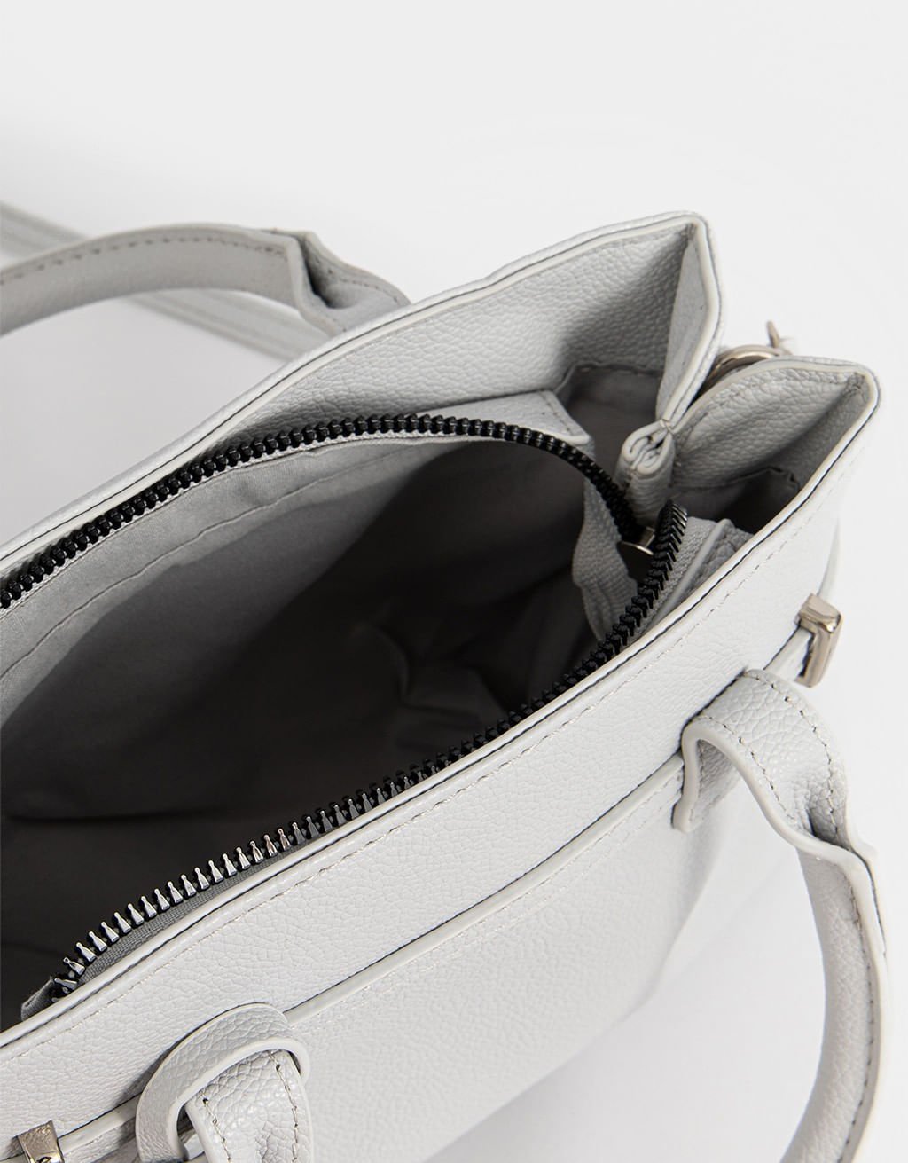 Bolsa City Corino Charm Girl Boss Branco 7