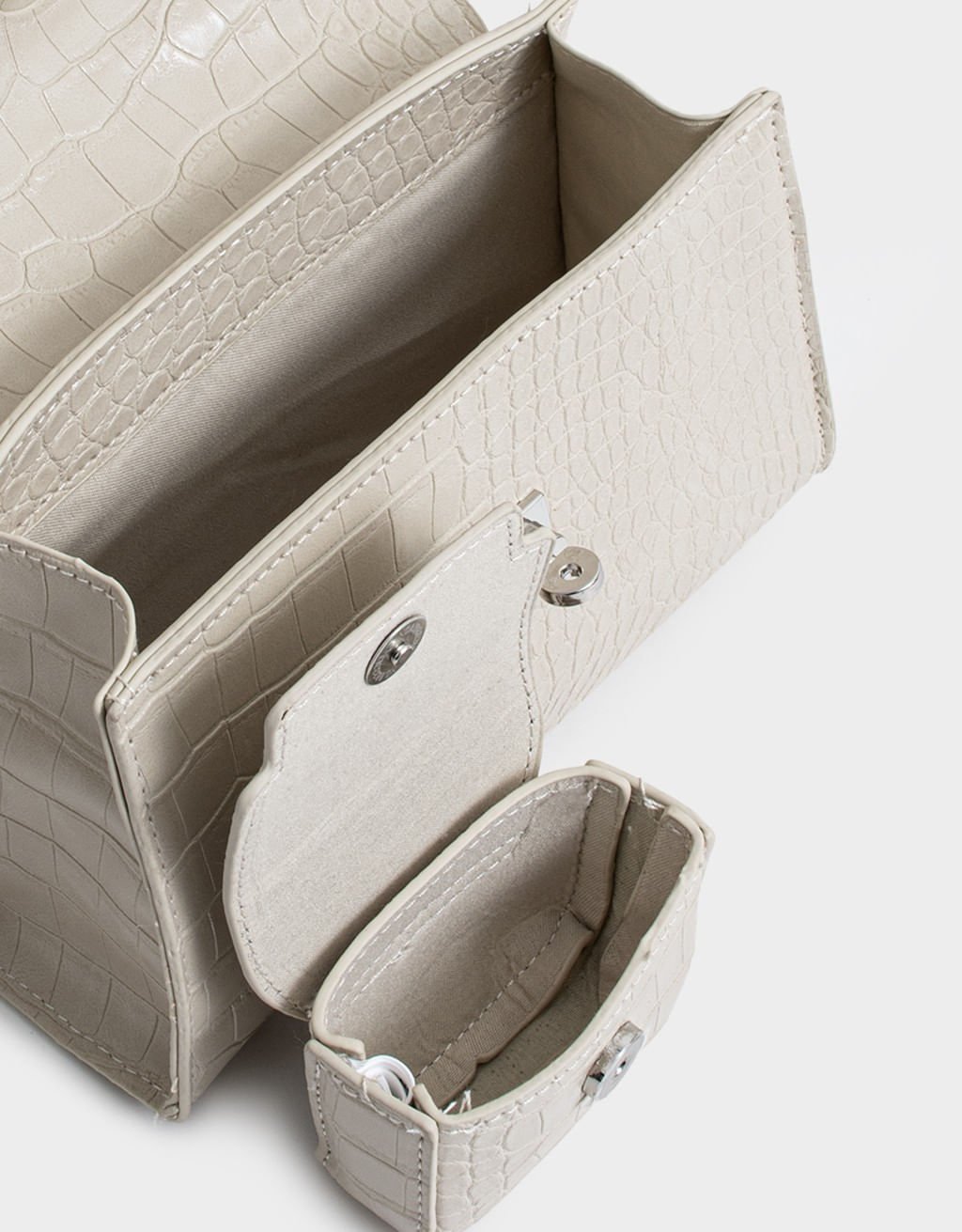 Bolsa City Corino Croco com Pouch Girl Boss