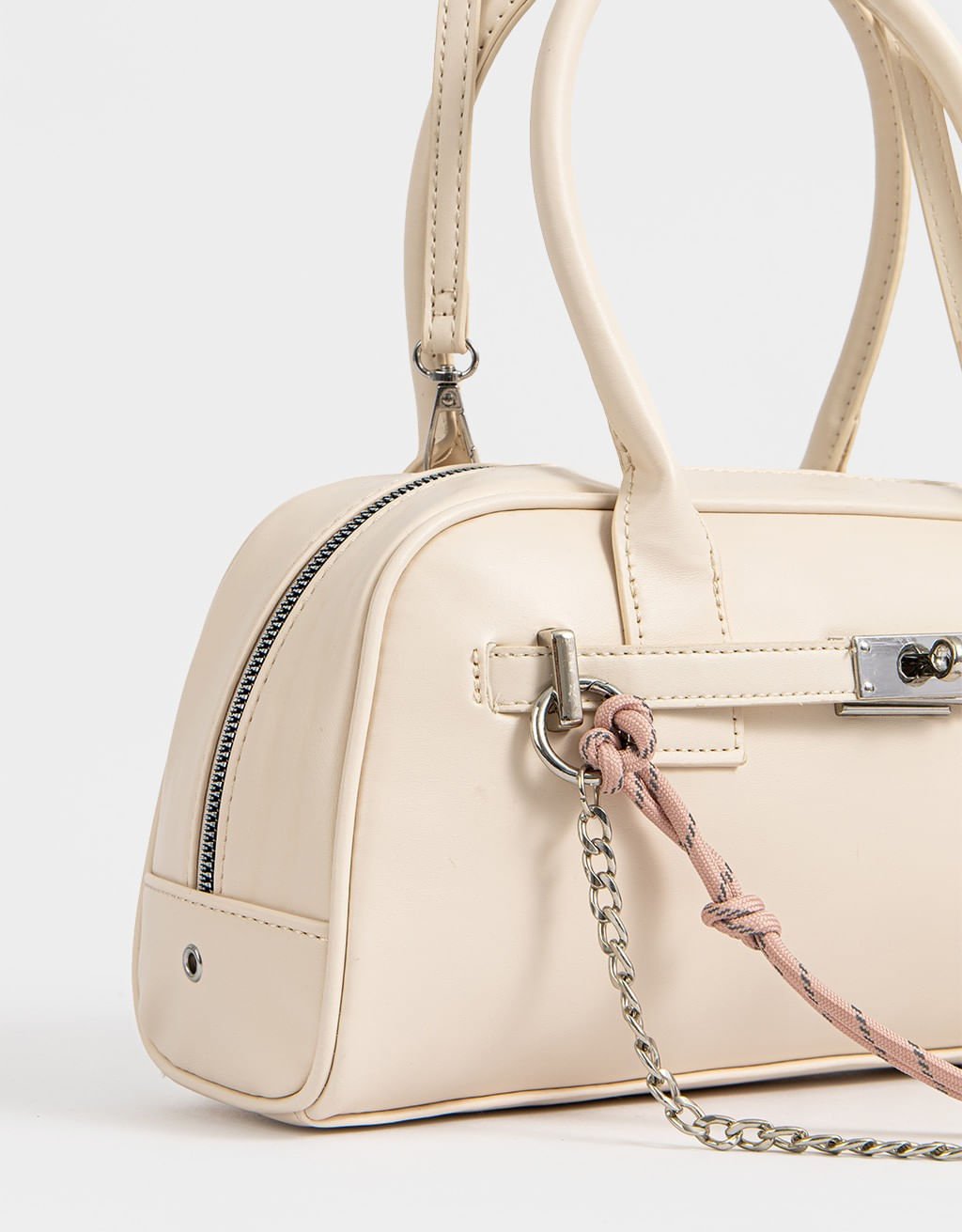 Bolsa Bowling Corino Puffy Girl Boss Bege 5