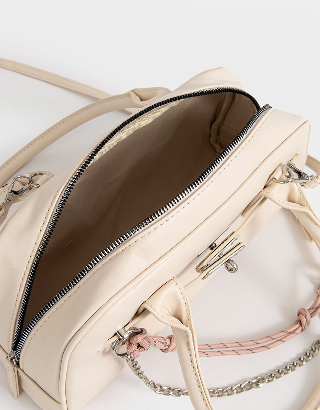 Bolsa Bowling Corino Puffy Girl Boss Bege 6
