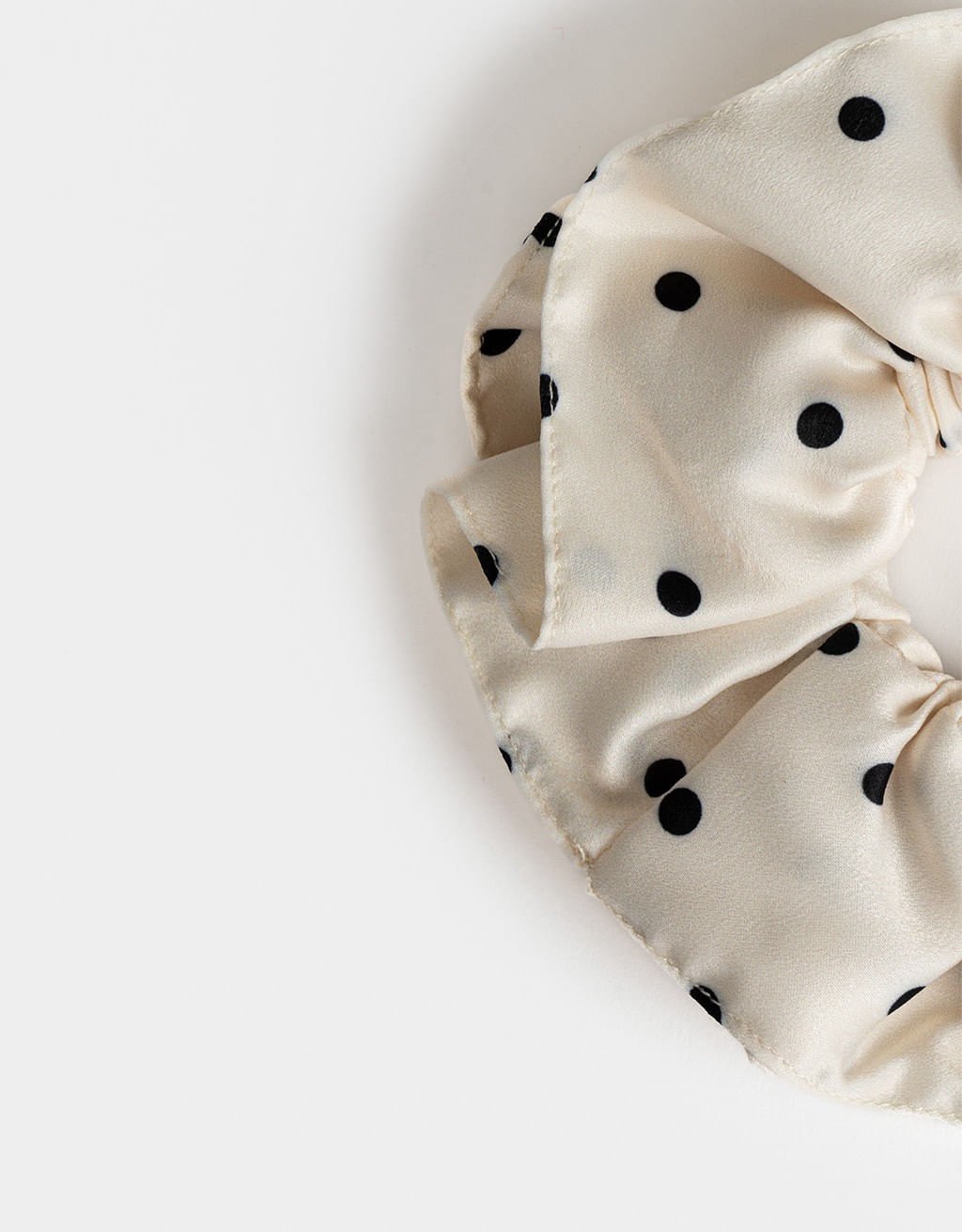 Scrunchie Estampada Boho Branco 2