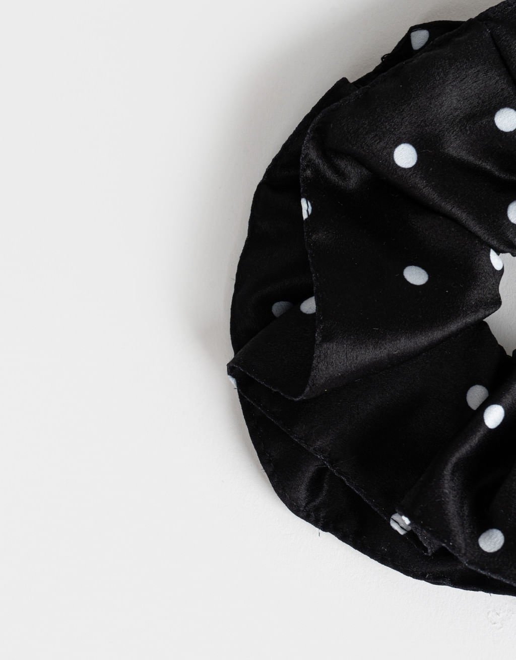 Scrunchie Estampada Boho Preto 2