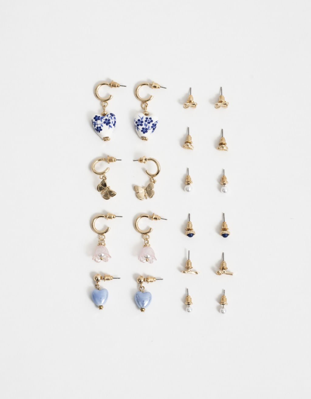 Kit 10 Pares de Brincos Charms Boho