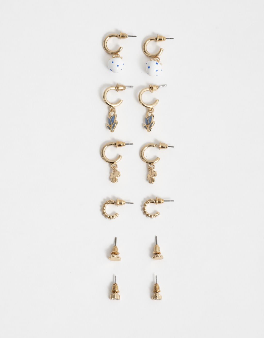 Kit 06 Pares de Brincos Charms Boho