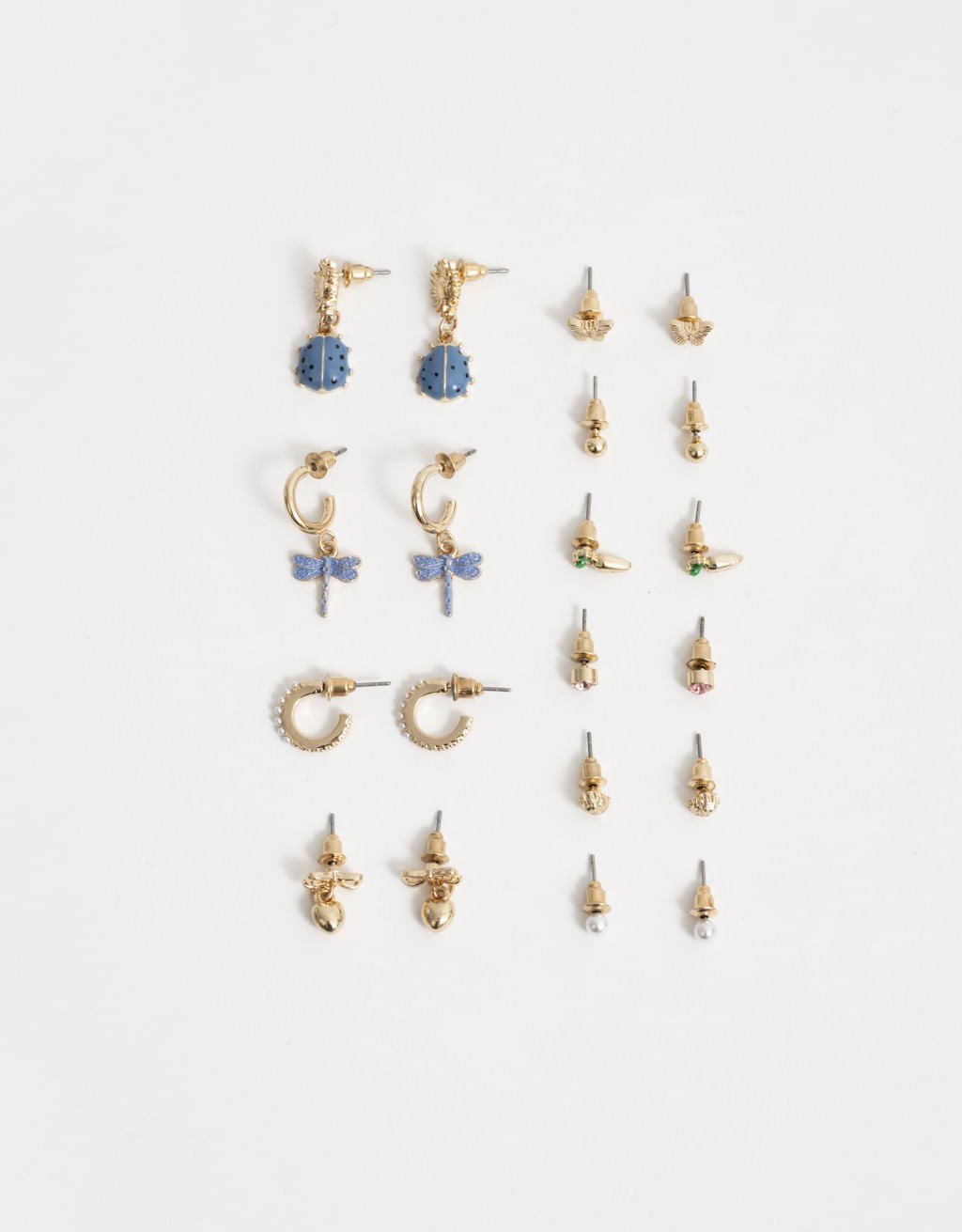 Kit 10 Pares de Brincos Charms Boho