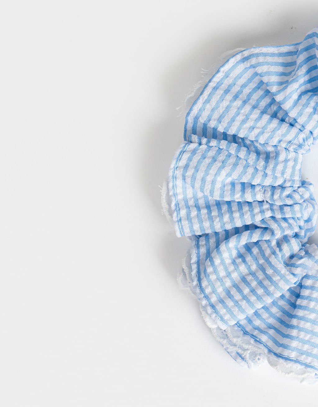 Scrunchie Estampada Boho Azul 2