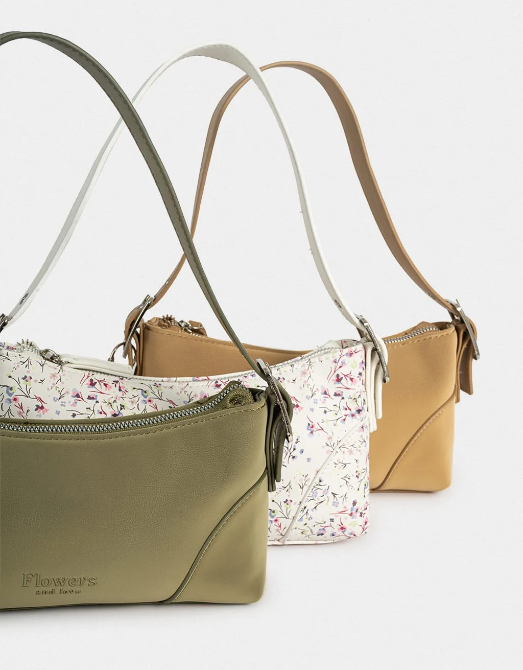 Bolsa Baguette Corino Estampada Country Club Branco 2