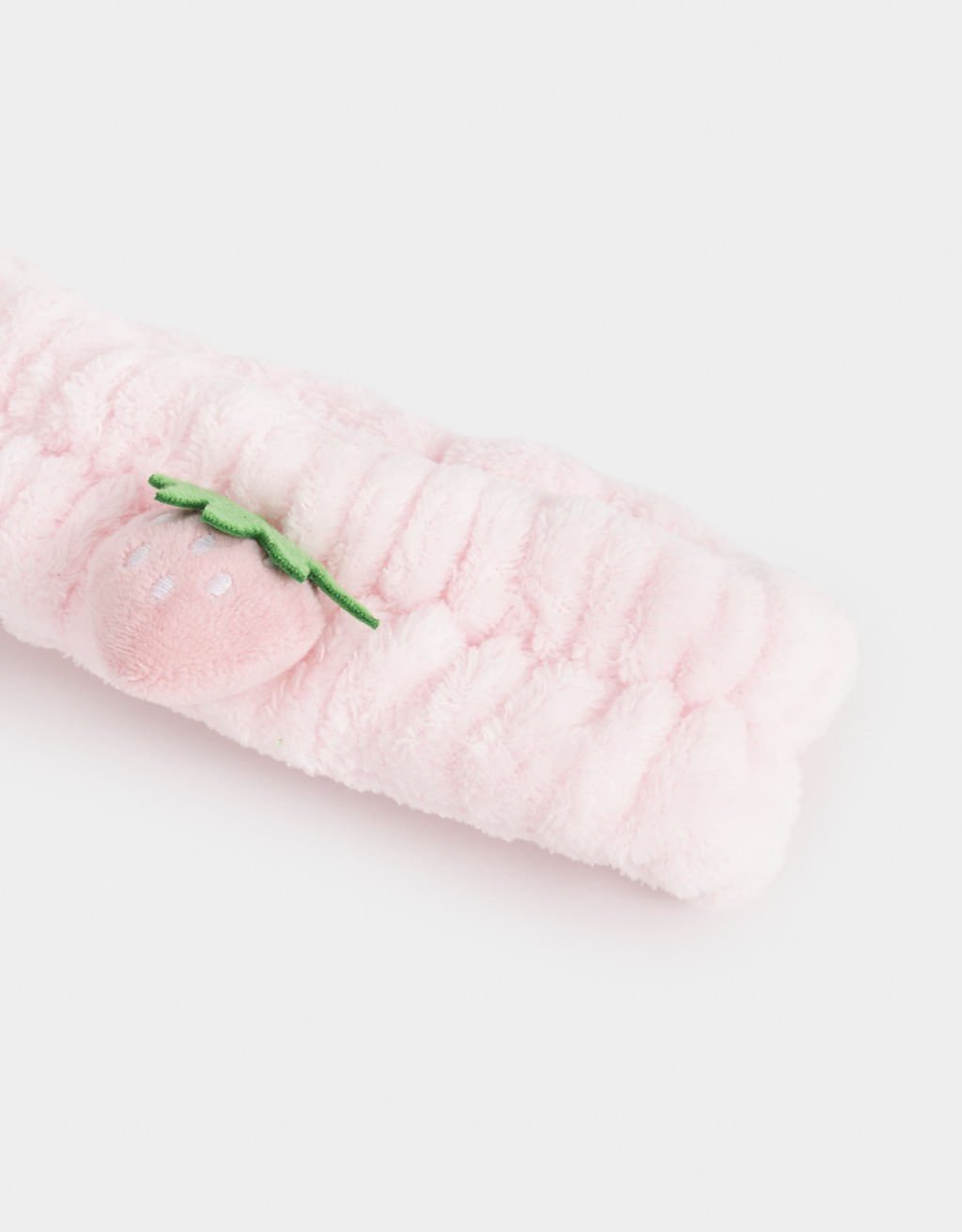 Tiara Têxtil Infantil Morango Boho Rosa 2