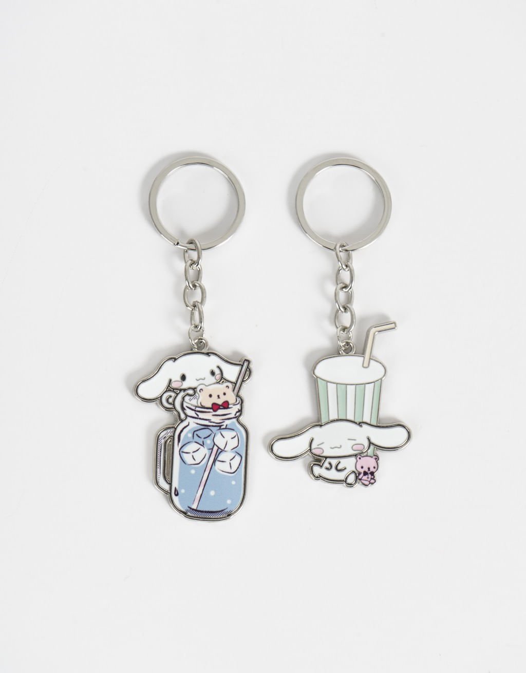 Kit 02 Chaveiros Metálicos Esmaltados Cinnamoroll