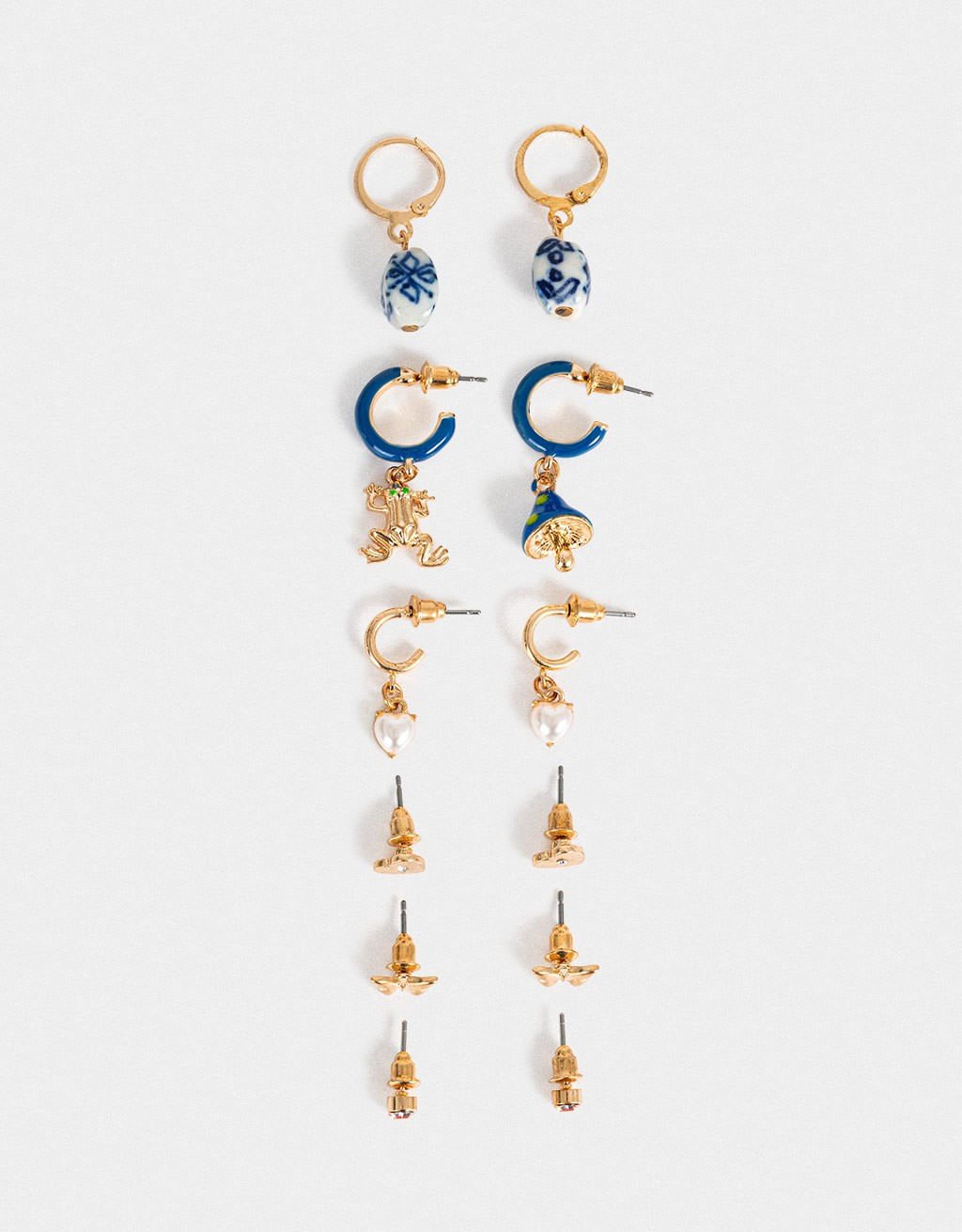 Kit 06 Pares de Brincos Charms Boho