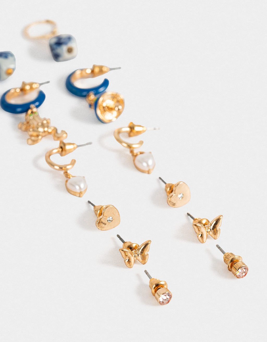 Kit 06 Pares de Brincos Charms Boho Dourado 3