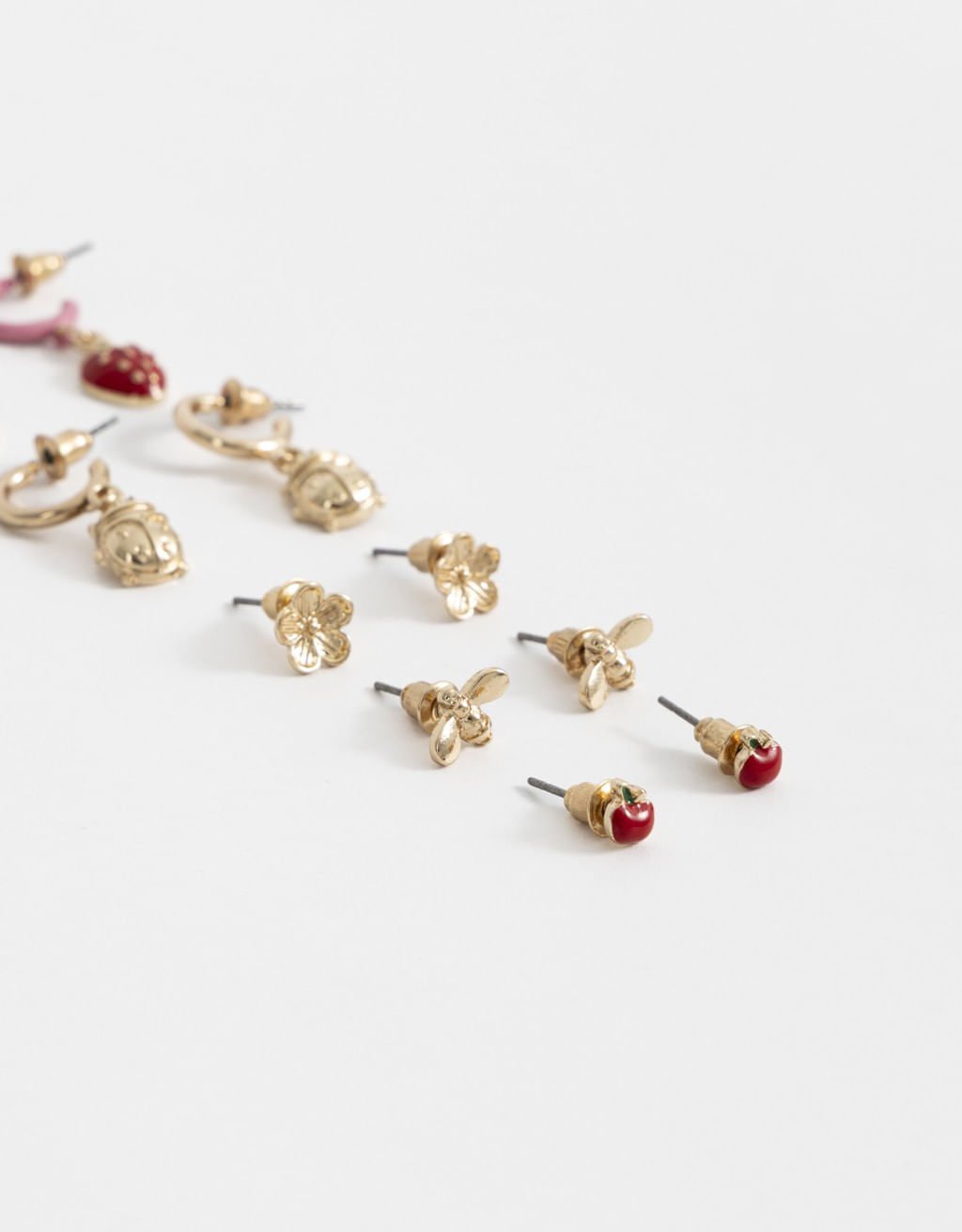 Kit 06 Pares de  Brincos Charms Boho Dourado 2