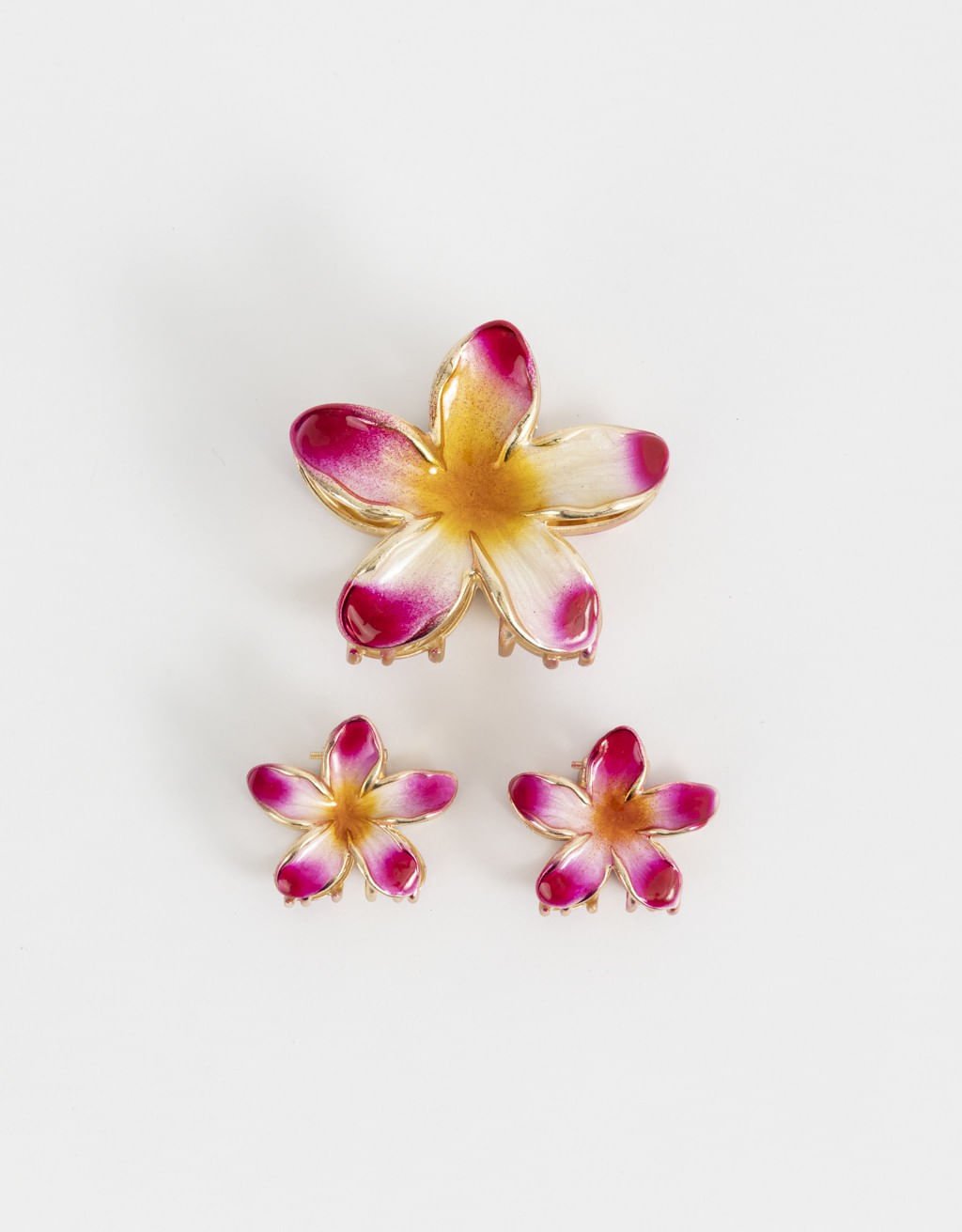 Kit 03 Piranhas Flores de Metal Boho