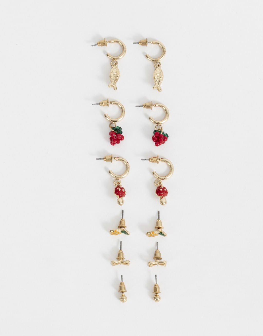 Kit 06 Pares de Brincos Charms Boho