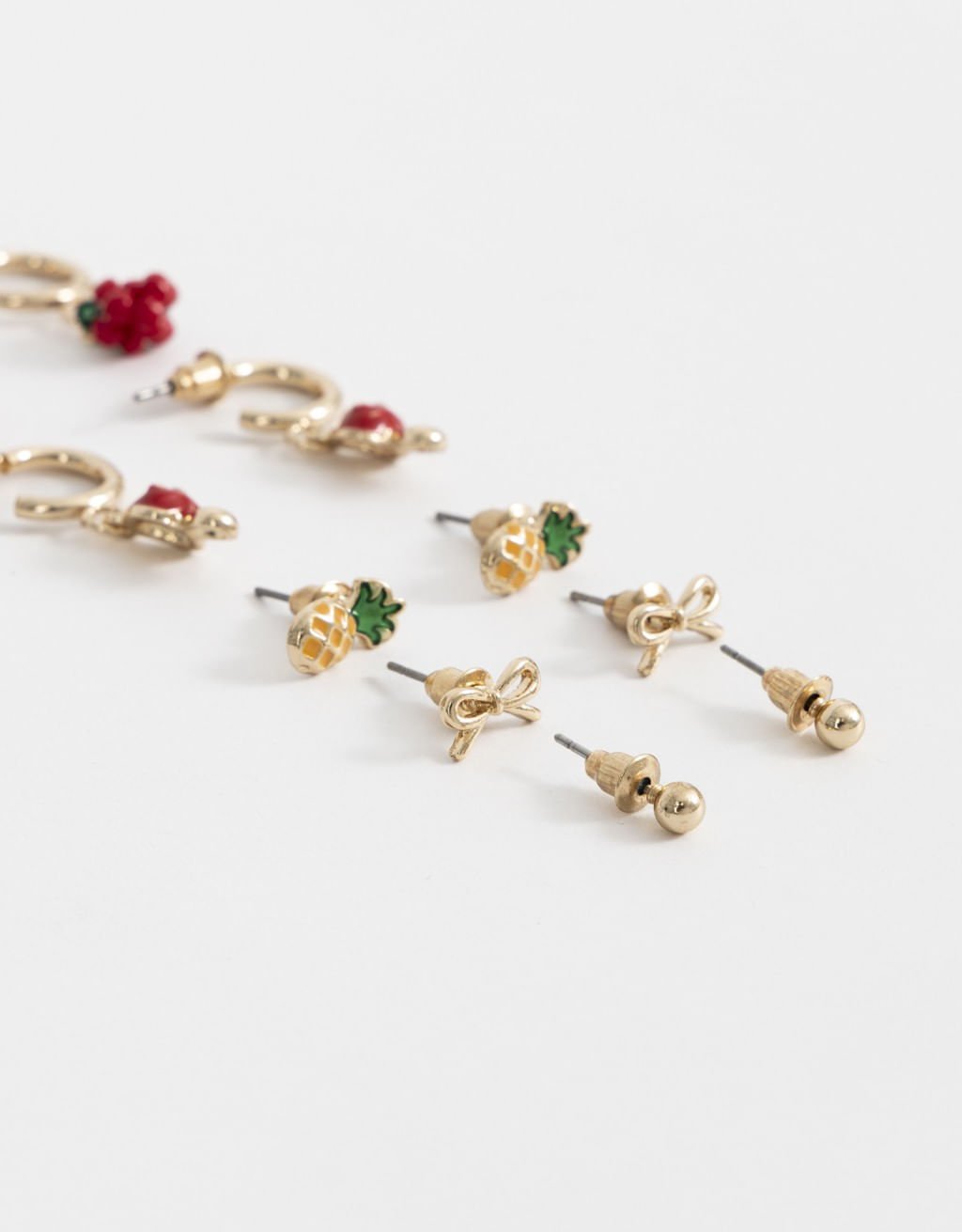 Kit 06 Pares de Brincos Charms Boho Dourado 2
