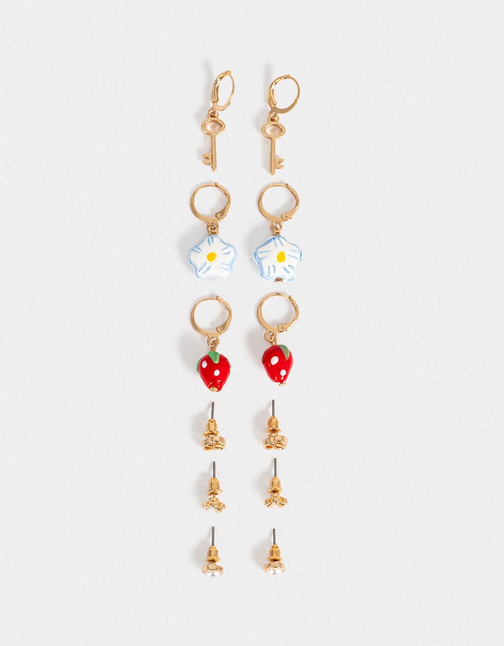 Kit 06 Pares de Brincos Charms Boho