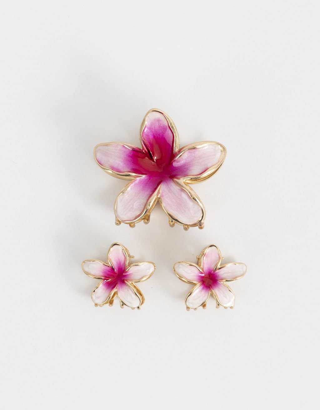Kit 03 Piranhas Flores de Metal Boho