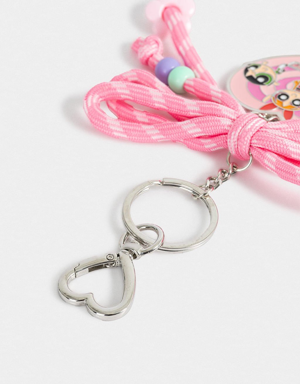 Chaveiro Charm de Laço Meninas Superpoderosas Rosa 3