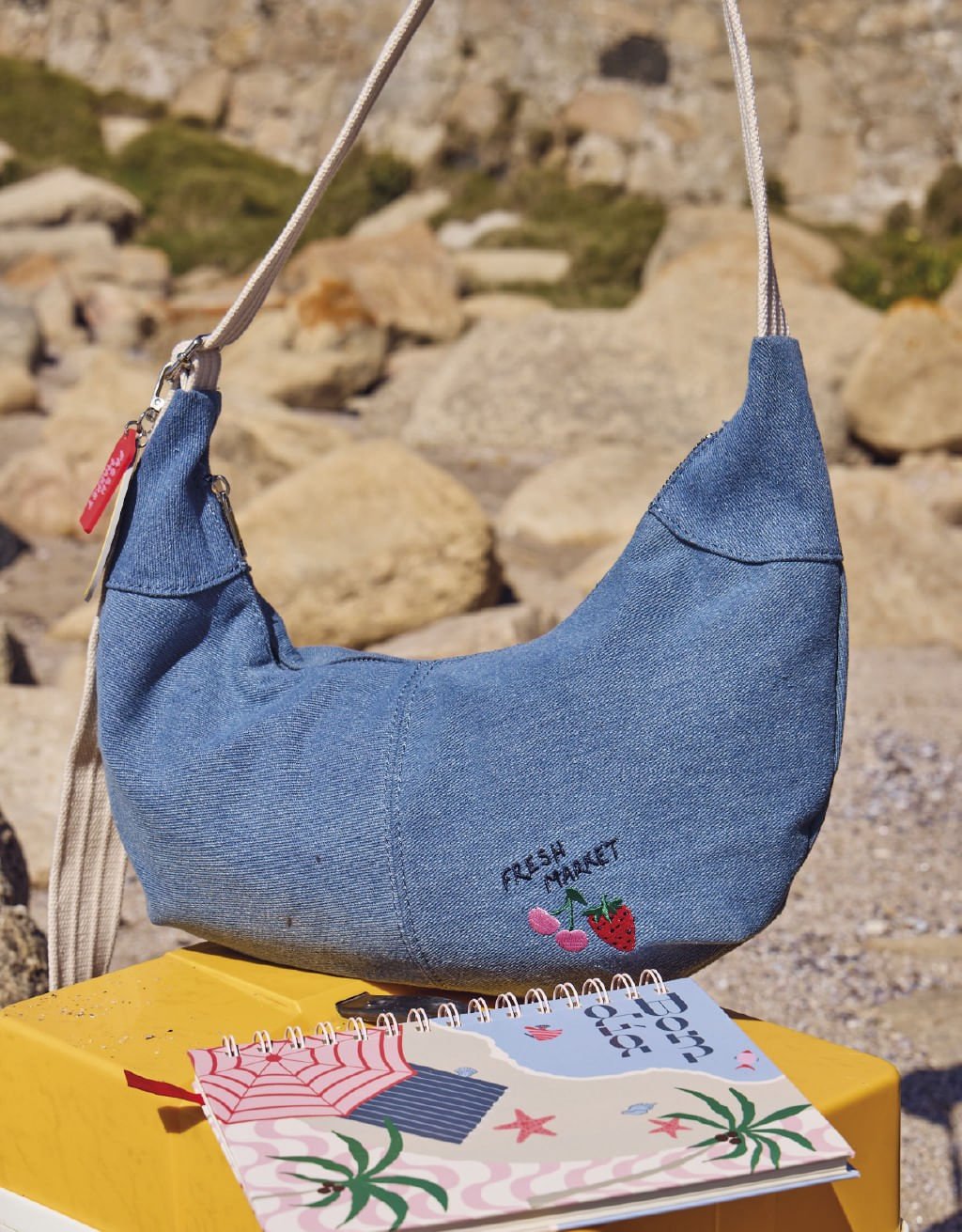 Bolsa Crossbody Jeans Charms Rio Meets Capri Azul 2