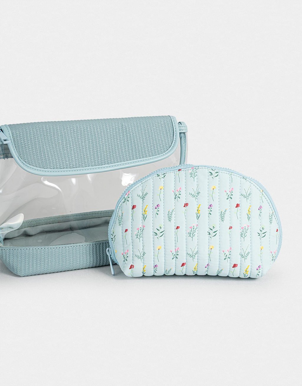 Kit 02 Necessaires Estampadas Boho Azul Bebê 3
