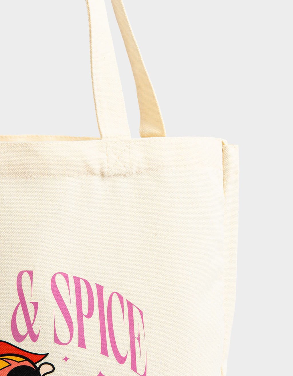 Bolsa Tote Meninas Superpoderosas Bege 2
