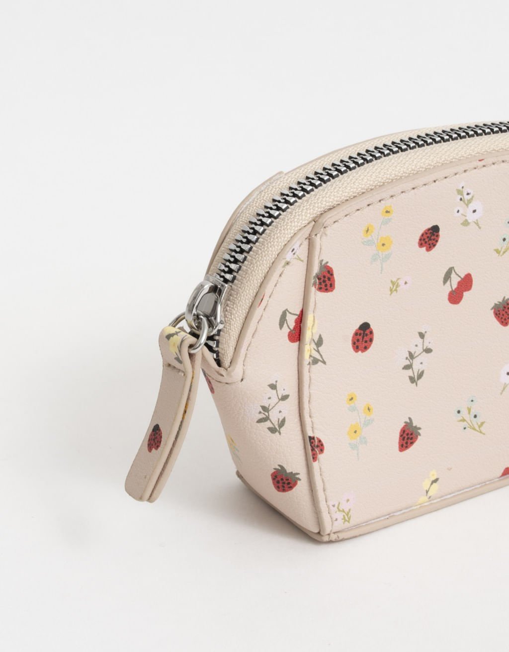 Porta Moedas Corino Estampado Boho Bege 2