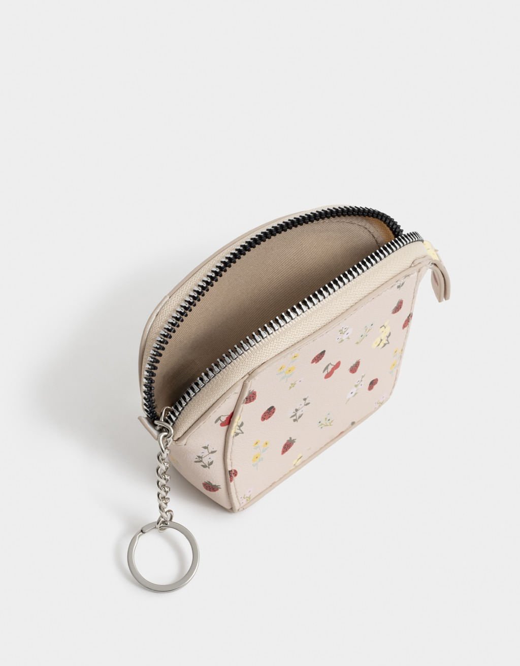 Porta Moedas Corino Estampado Boho Bege 3