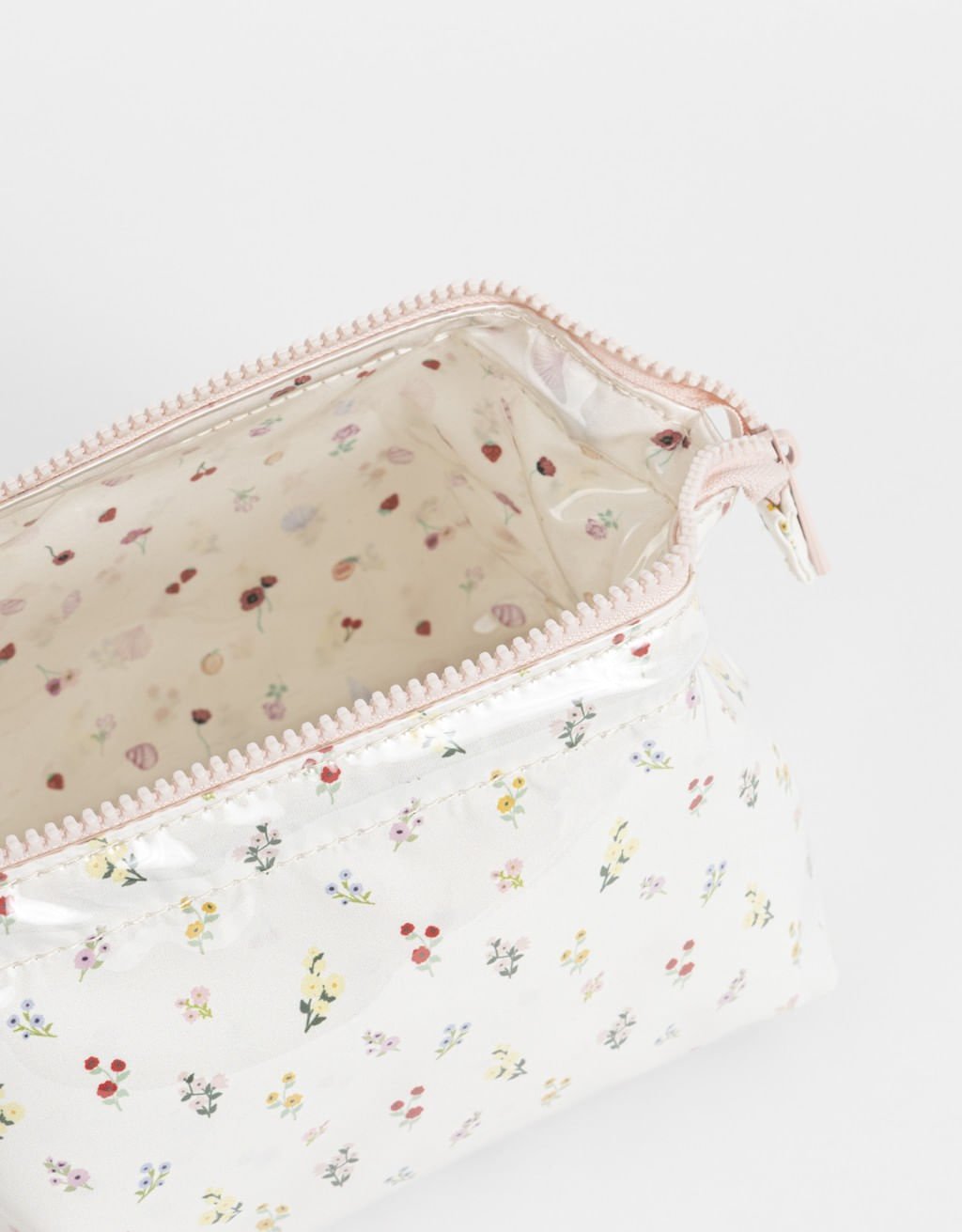 Necessaire Vinil Estampada Boho Branco 3