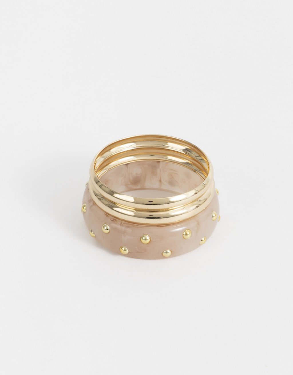 Kit 03 Pulseiras de Resina Boho Dourado 3