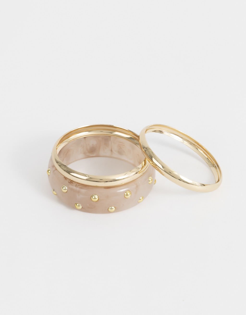 Kit 03 Pulseiras de Resina Boho Dourado 4