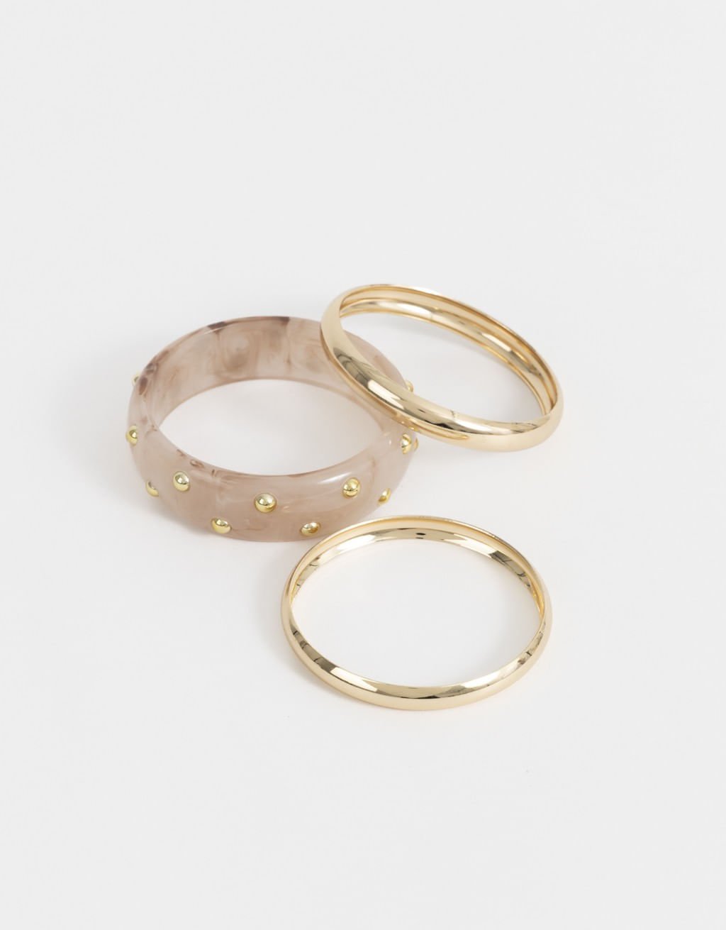 Kit 03 Pulseiras de Resina Boho Dourado 5